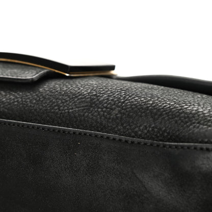Fendi Vitello Savana Big Mama Baguette Black Tartaruga Natural 12 of 15