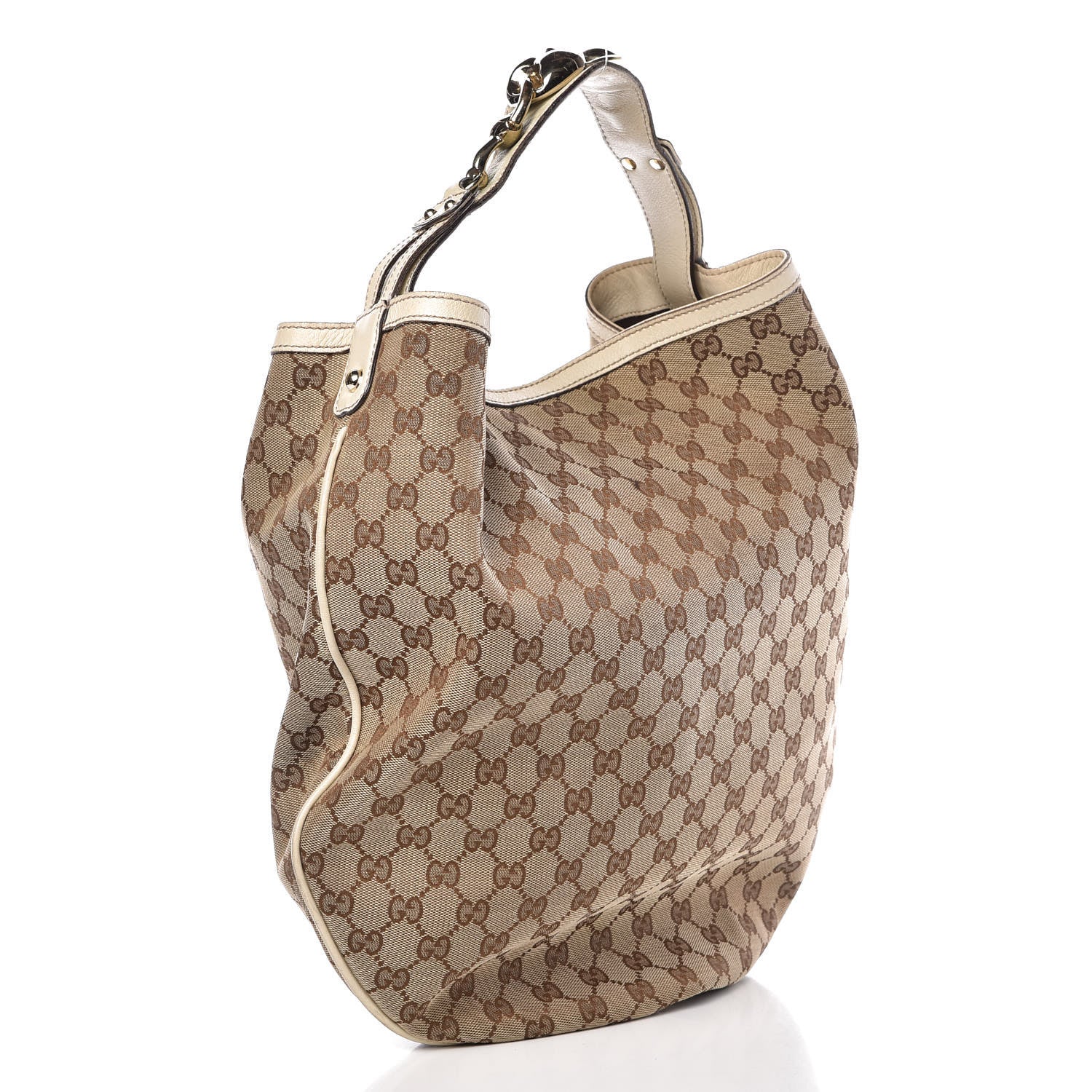 Gucci Monogram Large Wave Hobo Off White 3 of 19