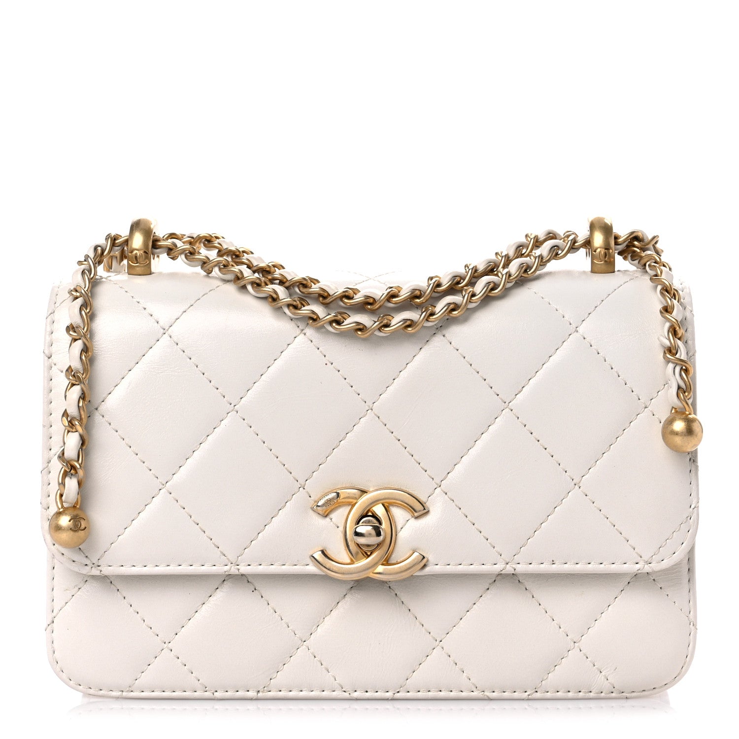 Chanel Calfskin Quilted Mini Perfect Fit Flap White 1 of 17