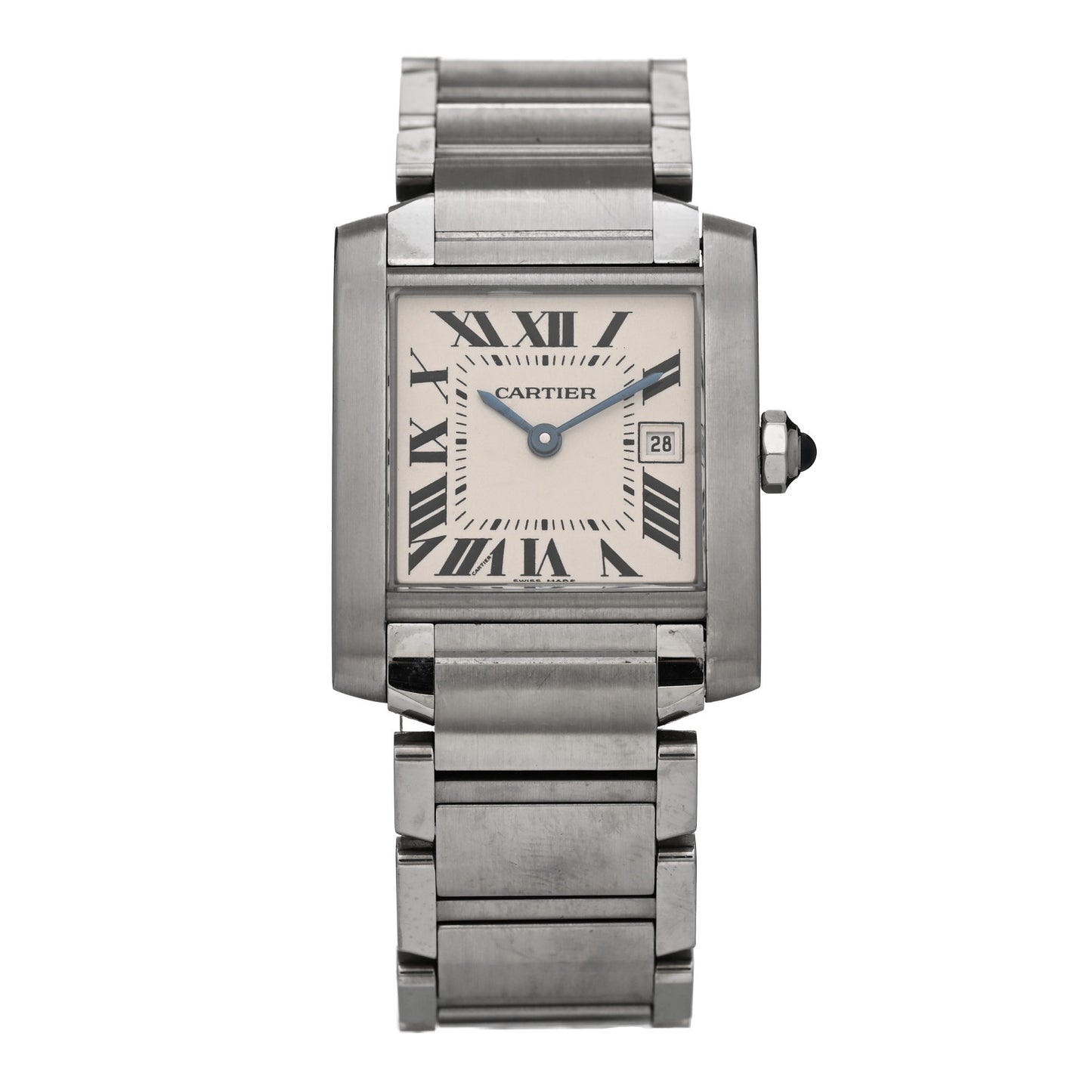 Stainless Steel 25mm Tank Francaise Quartz Watch