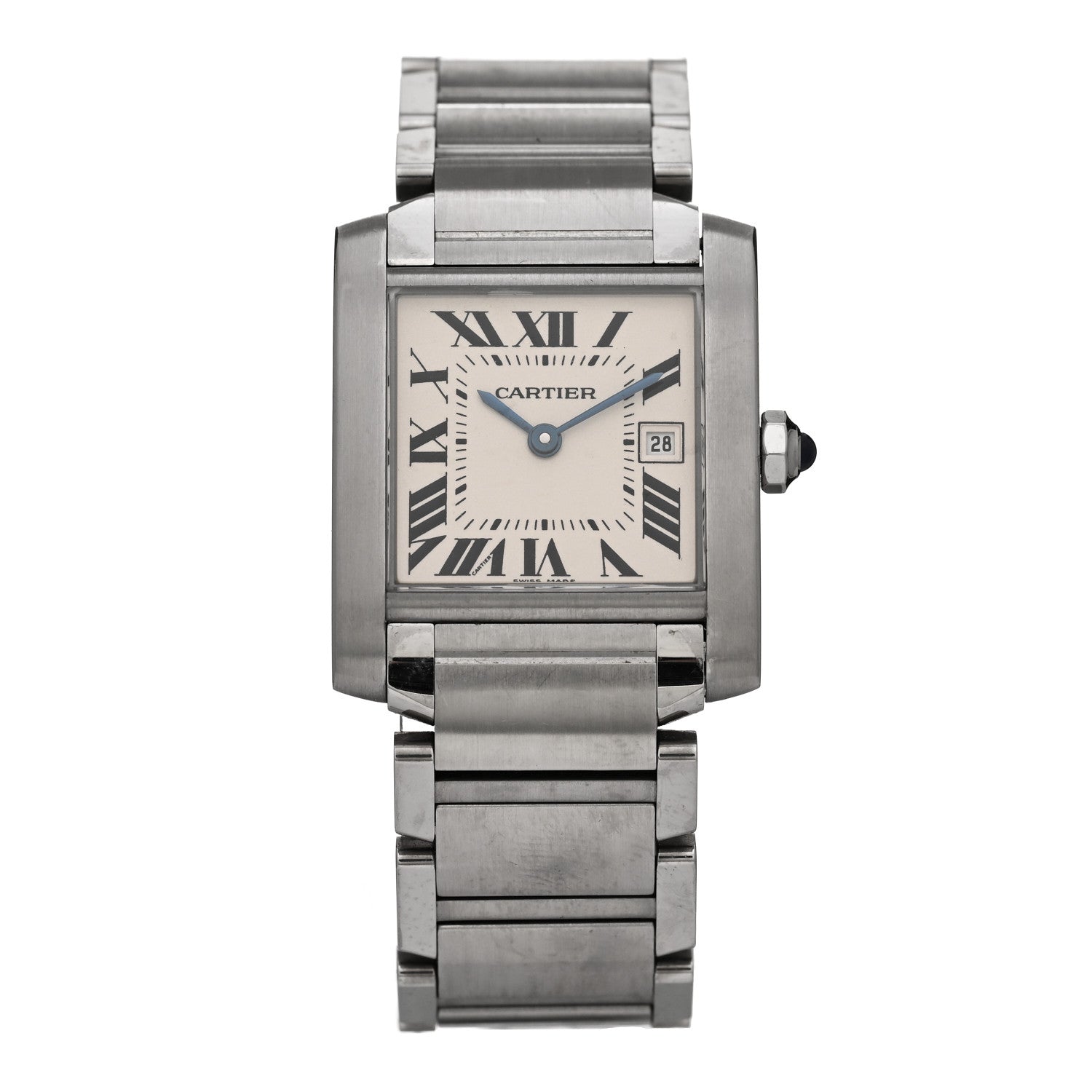 Cartier Stainless Steel 25mm Tank Francaise Quartz Watch 1 of 4