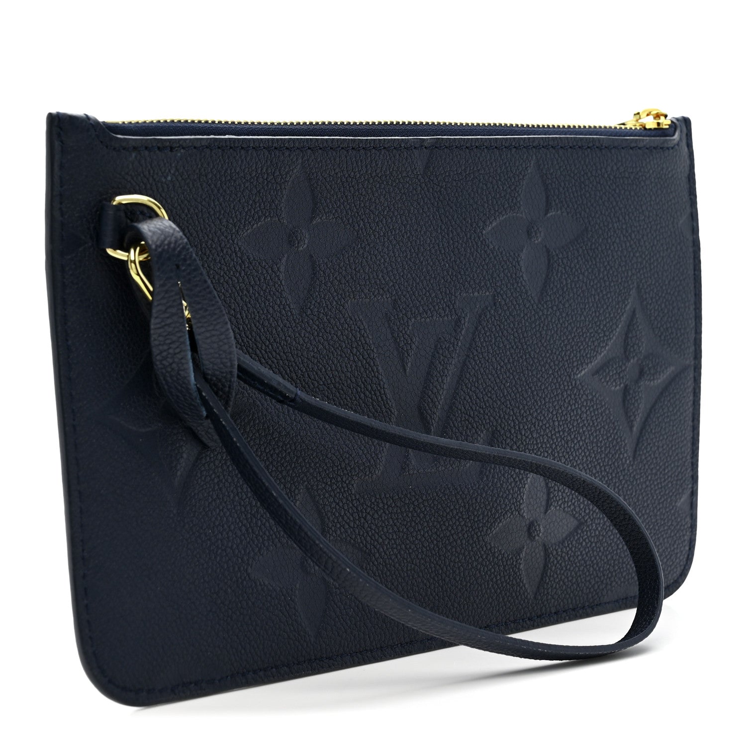 Louis Vuitton Empreinte Monogram Giant Neverfull MM Pochette Navy 3 of 6