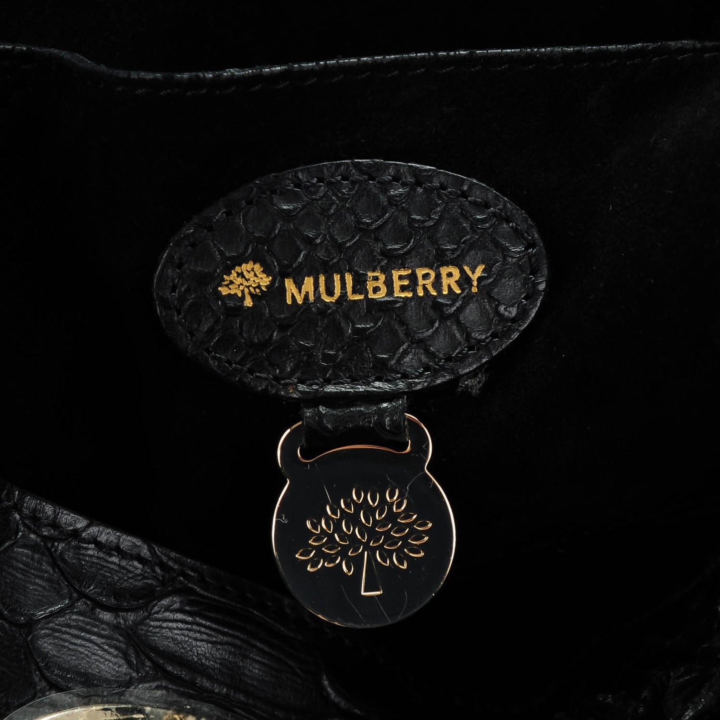 Silky Snake Print Bayswater Black