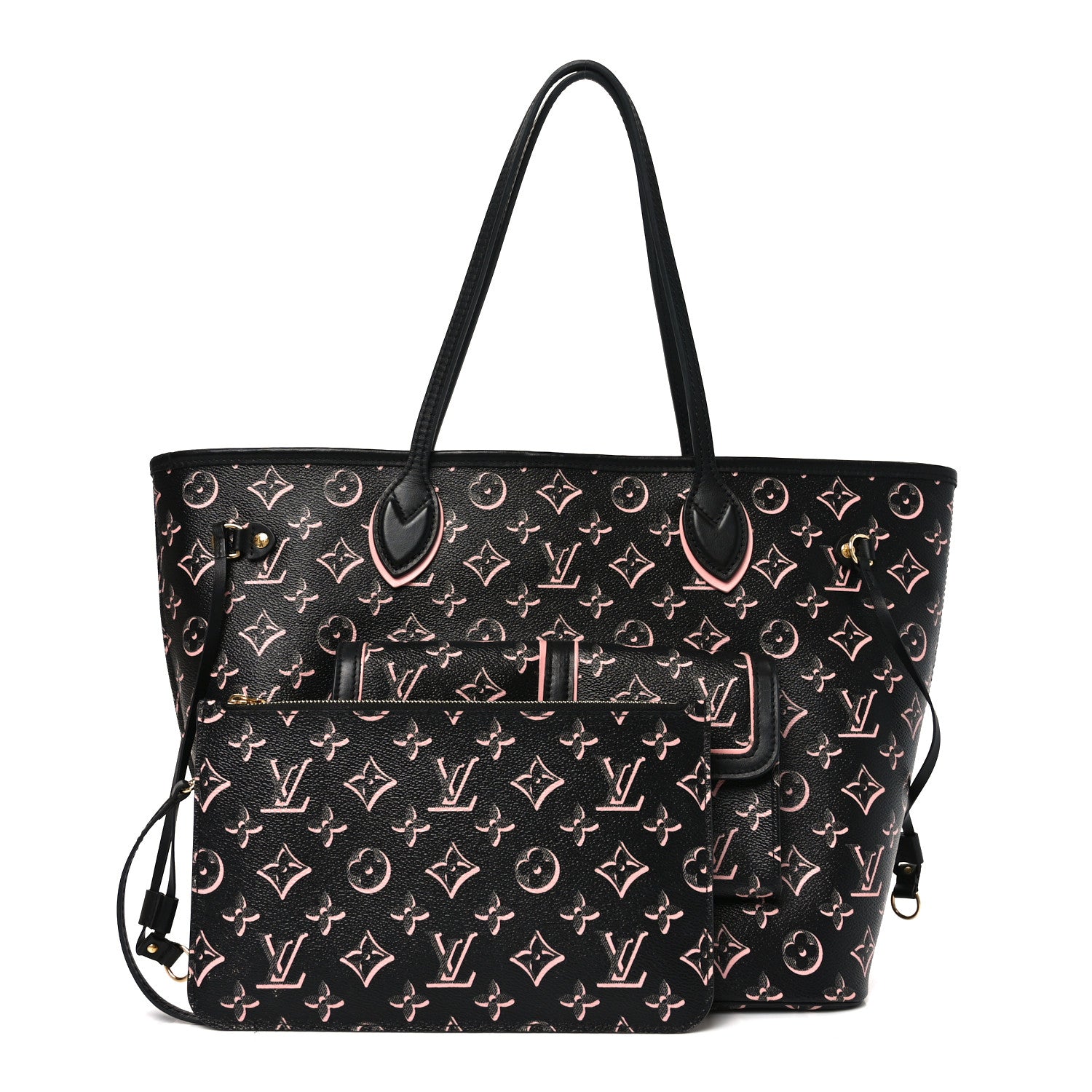 Louis Vuitton Monogram Fall For You Neverfull MM Black 3 of 12