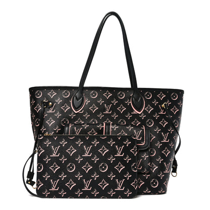 Louis Vuitton Monogram Fall For You Neverfull MM Black 3 of 12