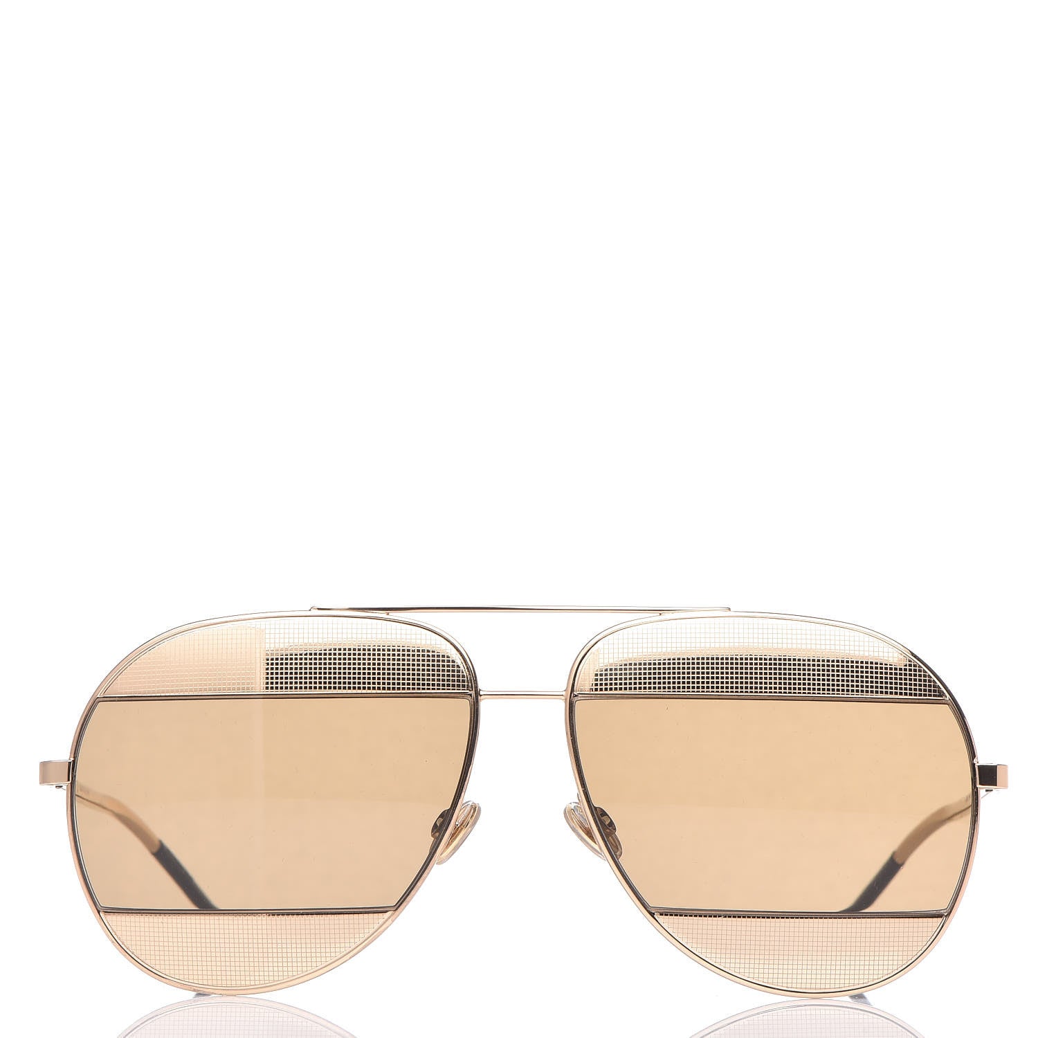 Christian Dior Split 1 Aviator Sunglasses Gold 2 of 7