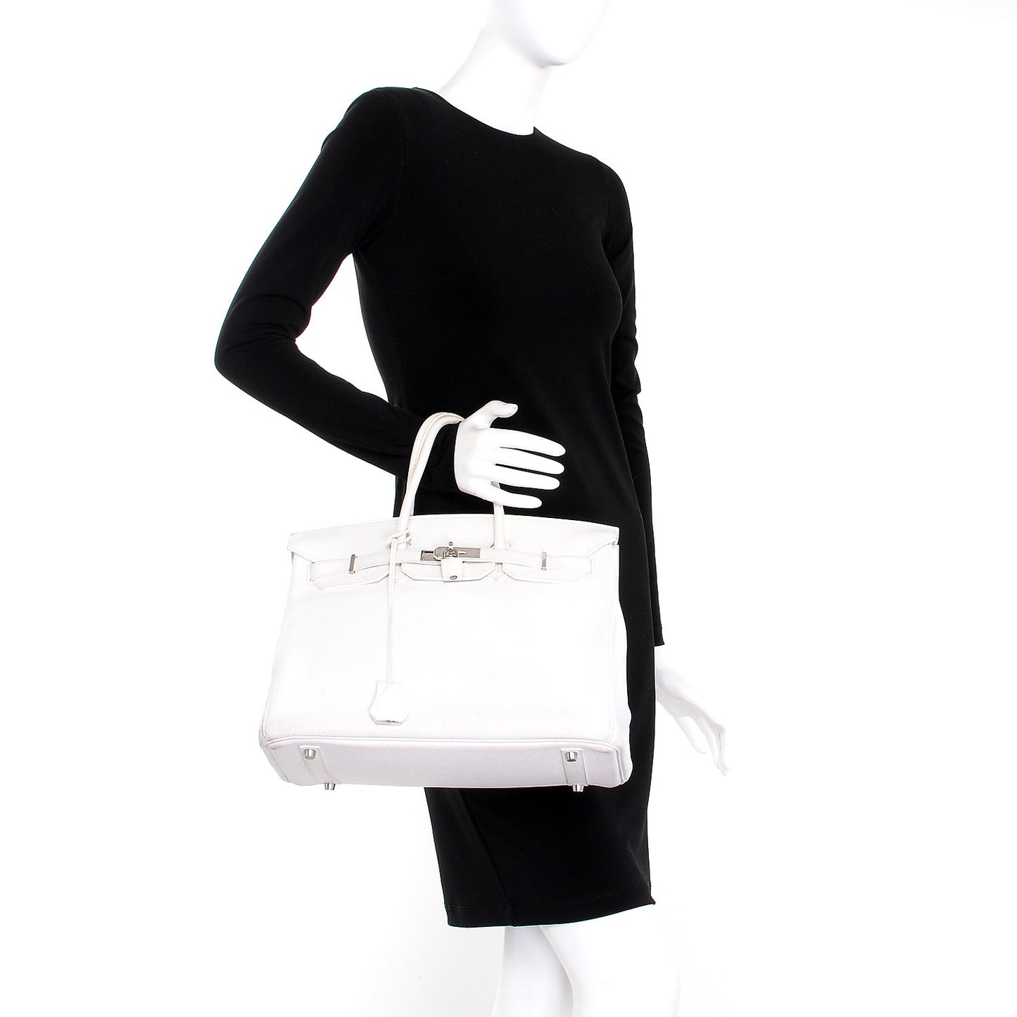Taurillon Clemence Birkin 35 White
