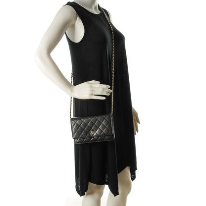 Chanel Caviar Quilted Wallet On Chain WOC Black 2 of 8