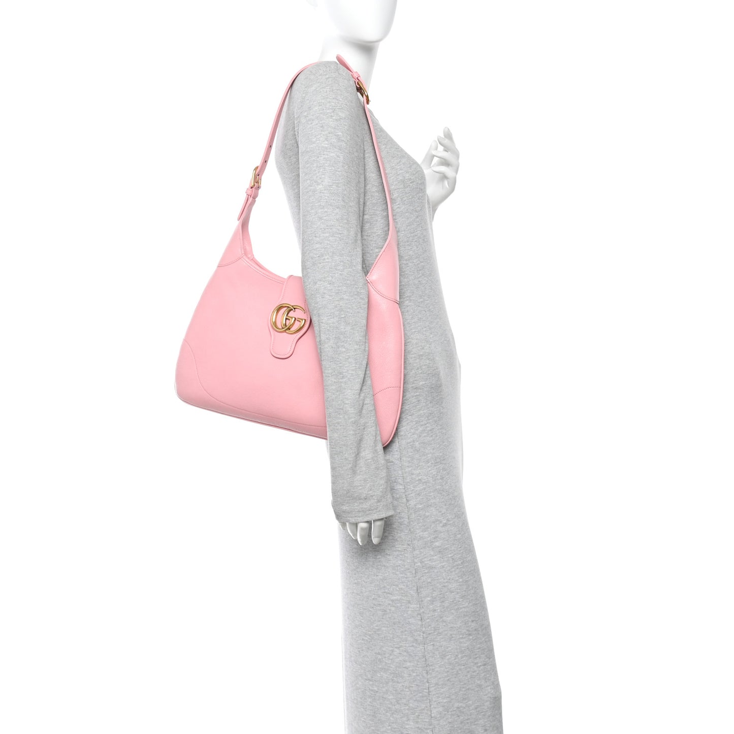 Goatskin Medium Aphrodite Shoulder Bag Wild Rose