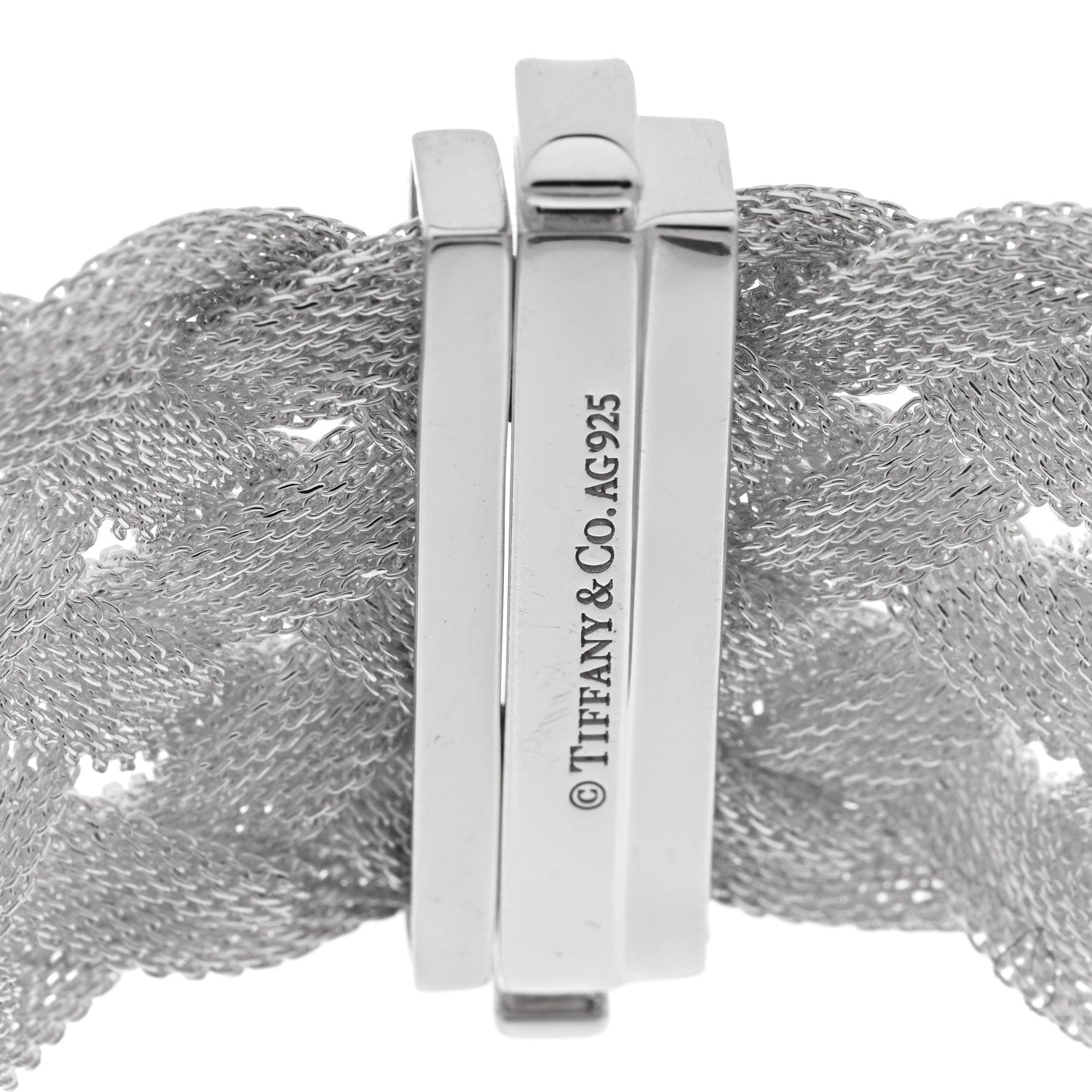 Tiffany Sterling Silver Somerset Braided Bracelet 3 of 4