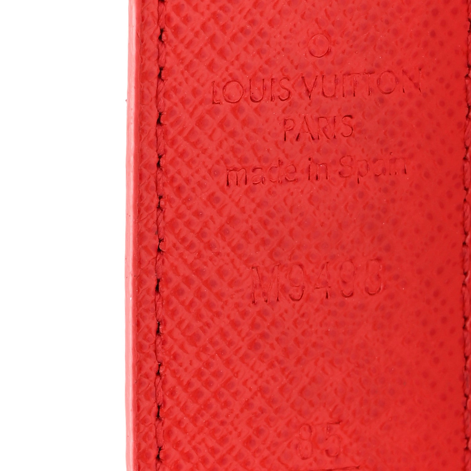 Louis Vuitton Calfskin Monogram 30mm LV Initiales Reversible Belt 85 34 Coquelicot 5 of 5