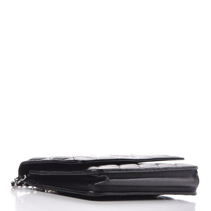 Chanel Lambskin Quilted Wallet On Chain WOC Black 4 of 9