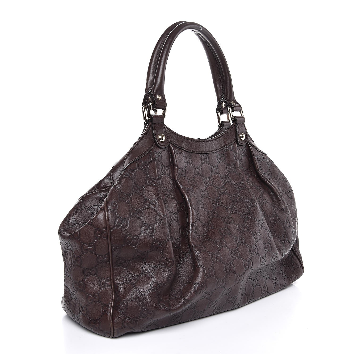 Gucci Guccissima Medium Sukey Tote Chocolate 3 of 7