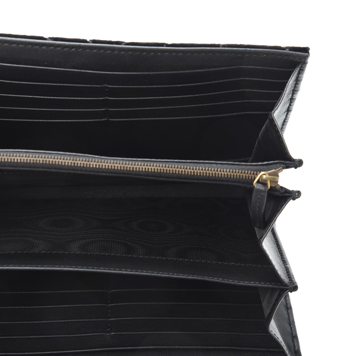 Velvet Matelasse GG Marmont Chain Wallet Black