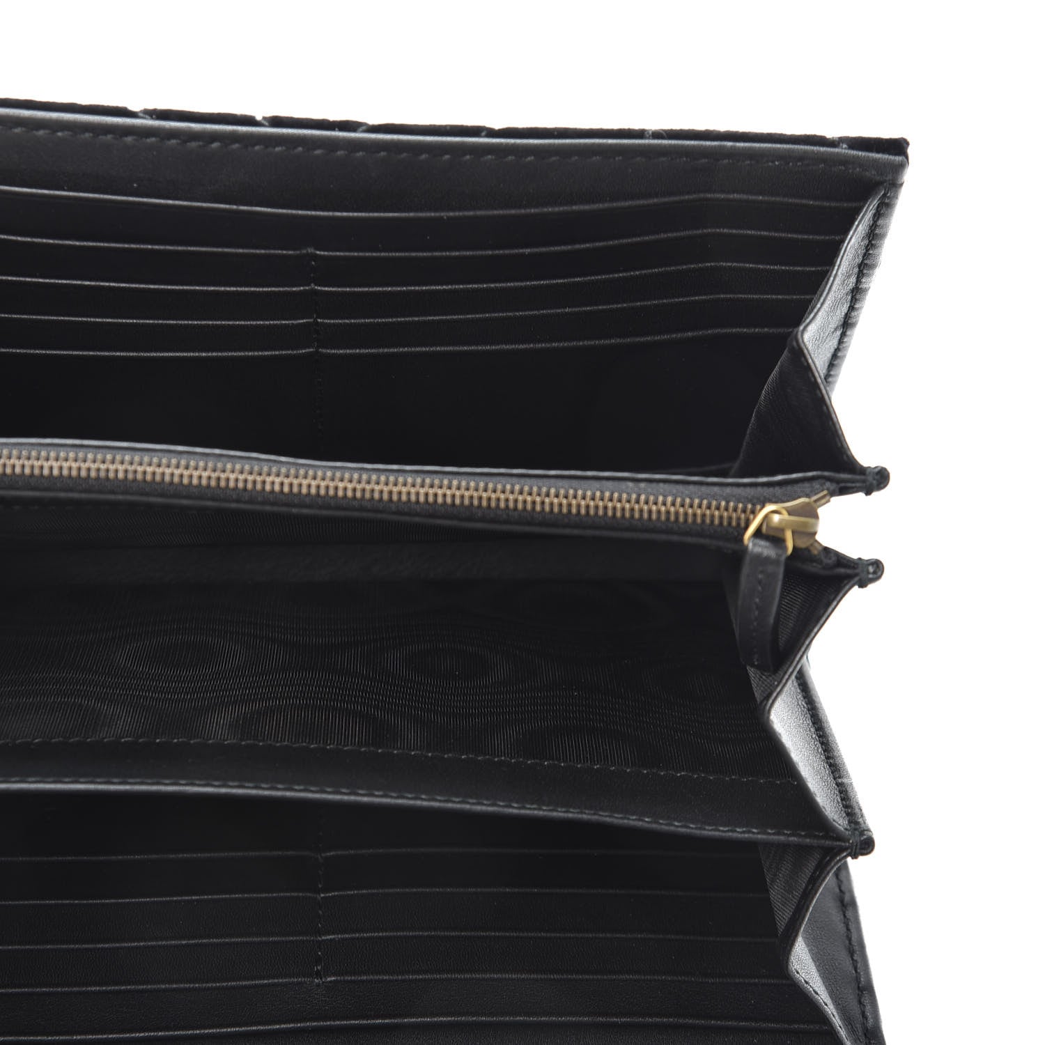 Gucci Velvet Matelasse GG Marmont Chain Wallet Black 4 of 9
