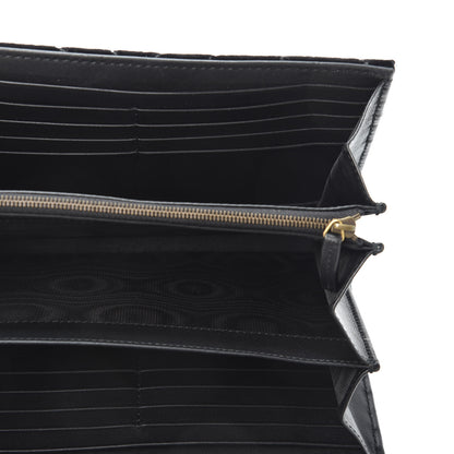 Gucci Velvet Matelasse GG Marmont Chain Wallet Black 4 of 9