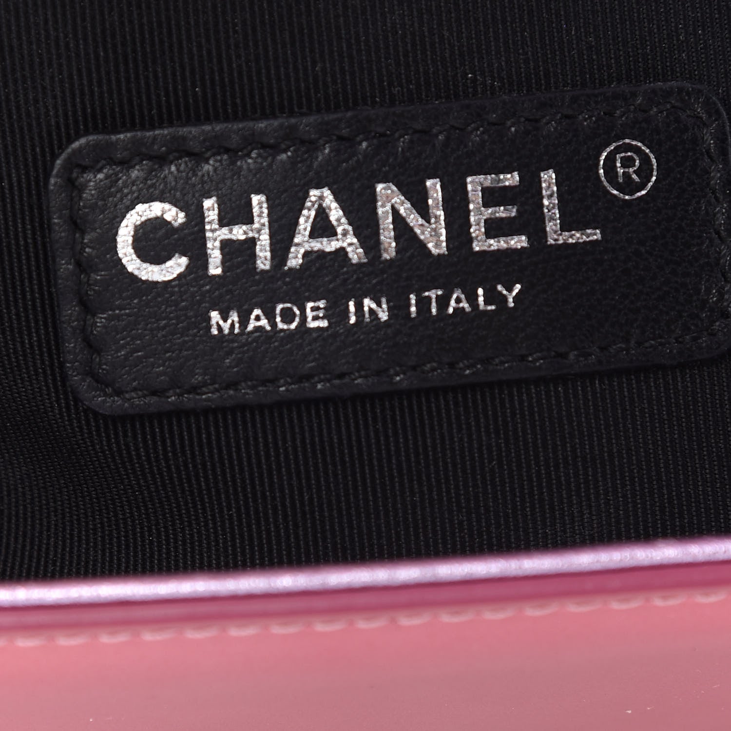 Chanel Metallic Patent Calfskin Quilted Medium Boy Flap Light Pink 6 of 11