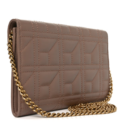 Gucci Calfskin Matelasse Mini Pearly GG Marmont Chain Wallet Porcelain Rose 3 of 11