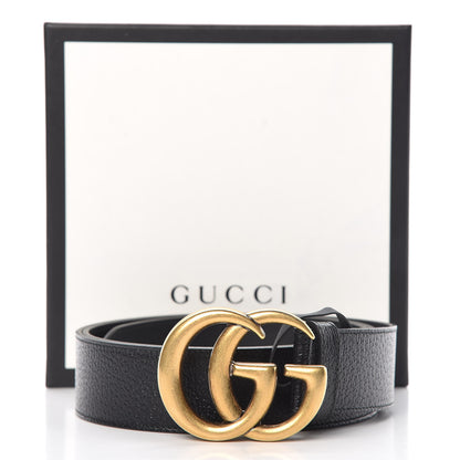 Gucci Textured Calfskin Double G 40mm Belt 105 42 Black 7 of 7