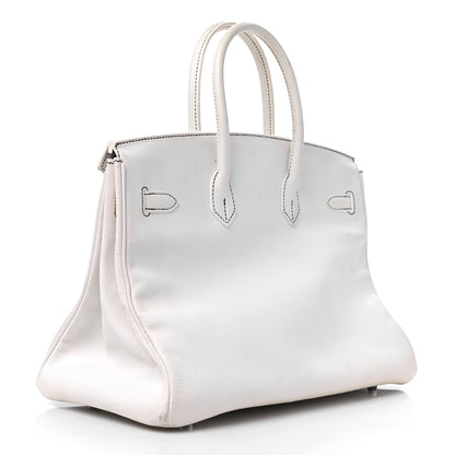 Hermes Epsom Horseshoe Birkin 35 White 3 of 16