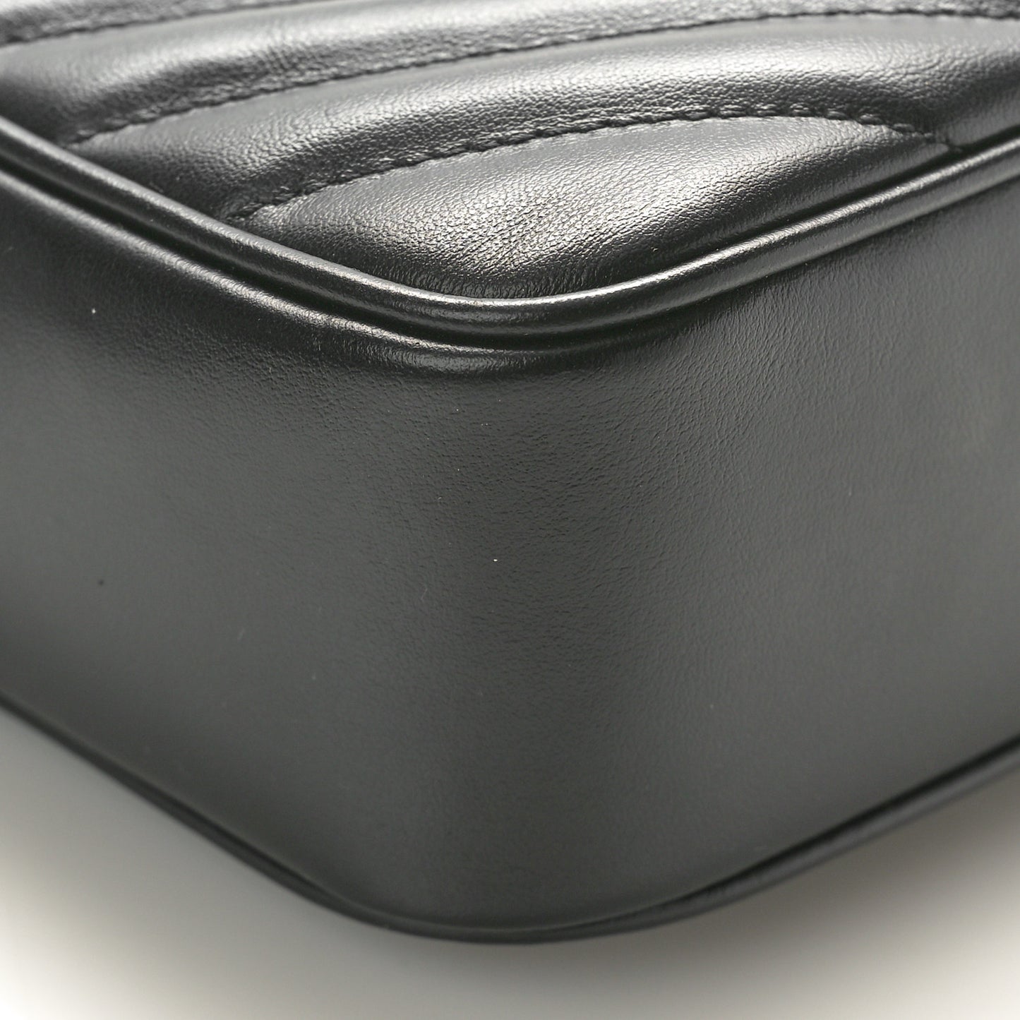 Calfskin Matelasse Monogram Lou Camera Bag Black