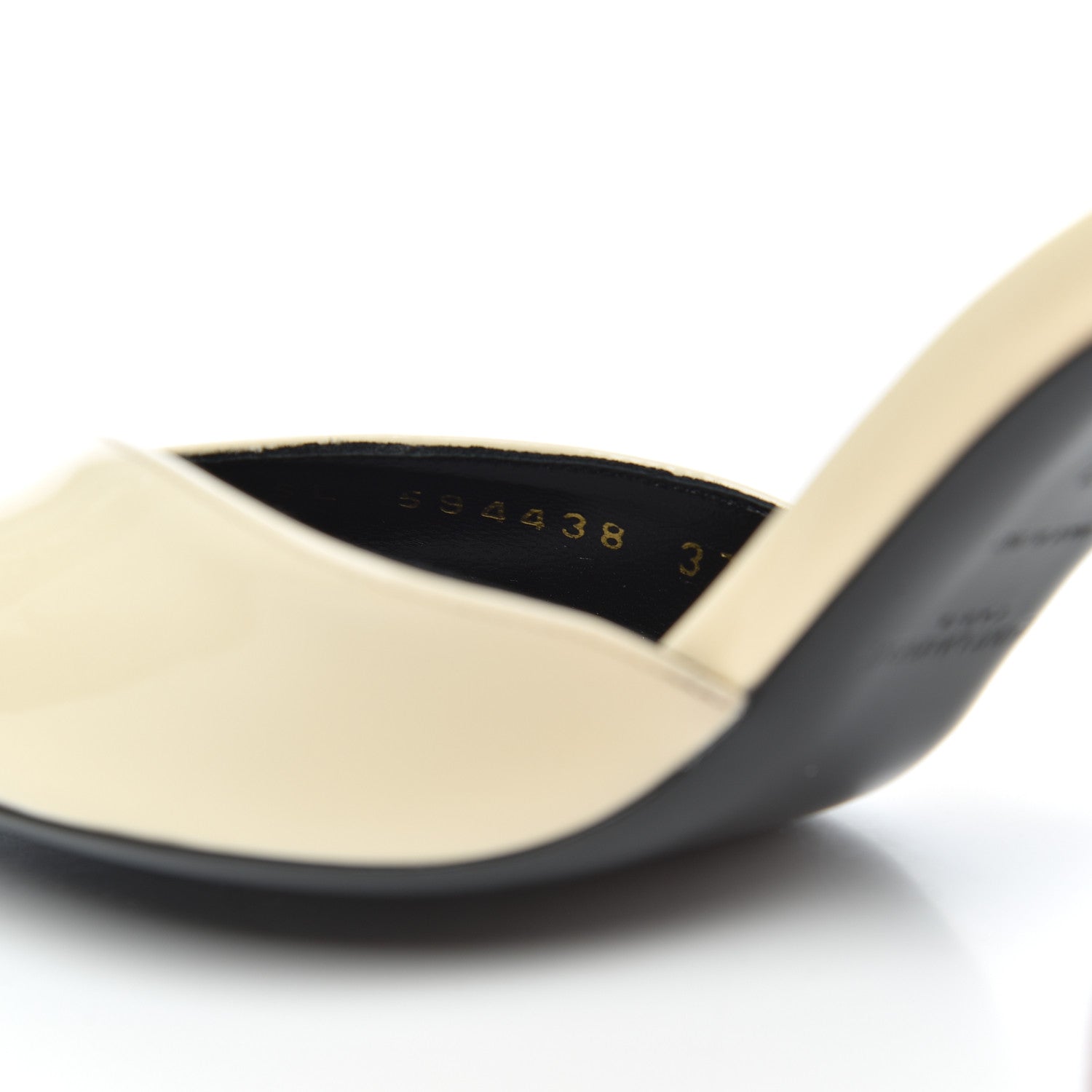 Saint Laurent Patent Anja 85 Ankle Strap Pointed Pumps 37 Coquille 8 of 11