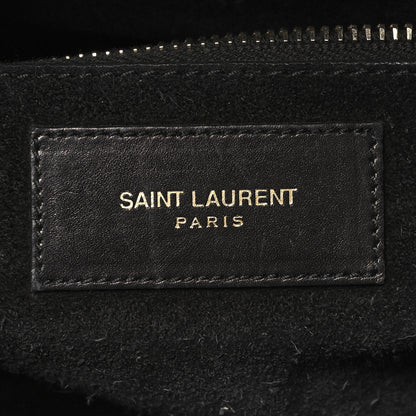 Saint Laurent Calfskin Classic Duffle 6 Black 6 of 15