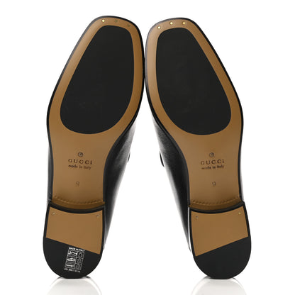 Gucci Goatskin Mens Horsebit Loafers 9 Black 5 of 8