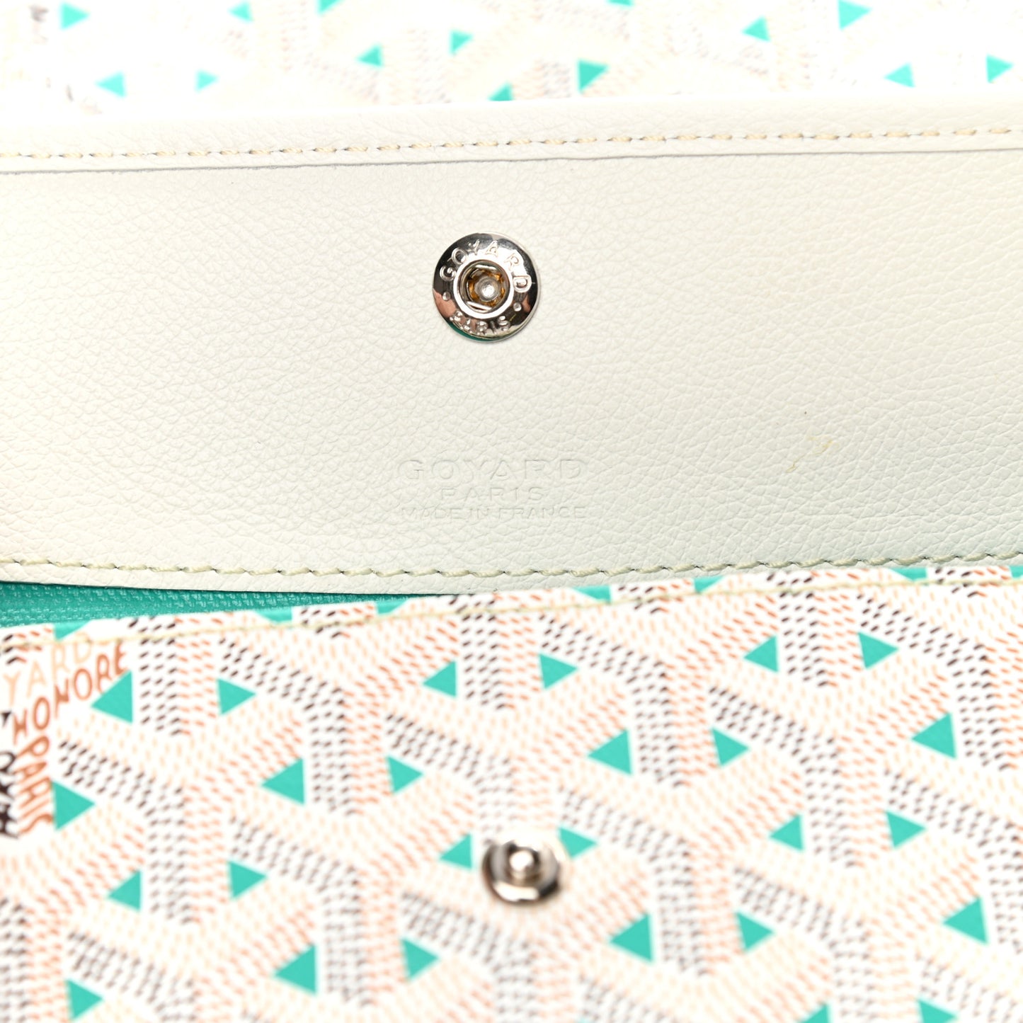 Goyardine Saint Louis Claire Voie PM White Opaline