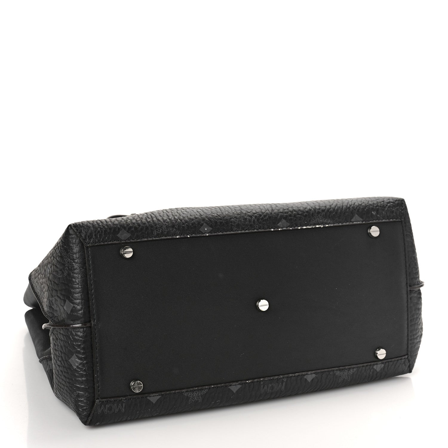 MCM Visetos Large Tote Black 4 of 10