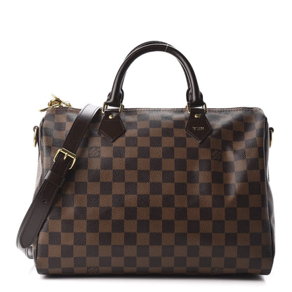 Louis Vuitton Damier Ebene Speedy Bandouliere 30 1 of 10