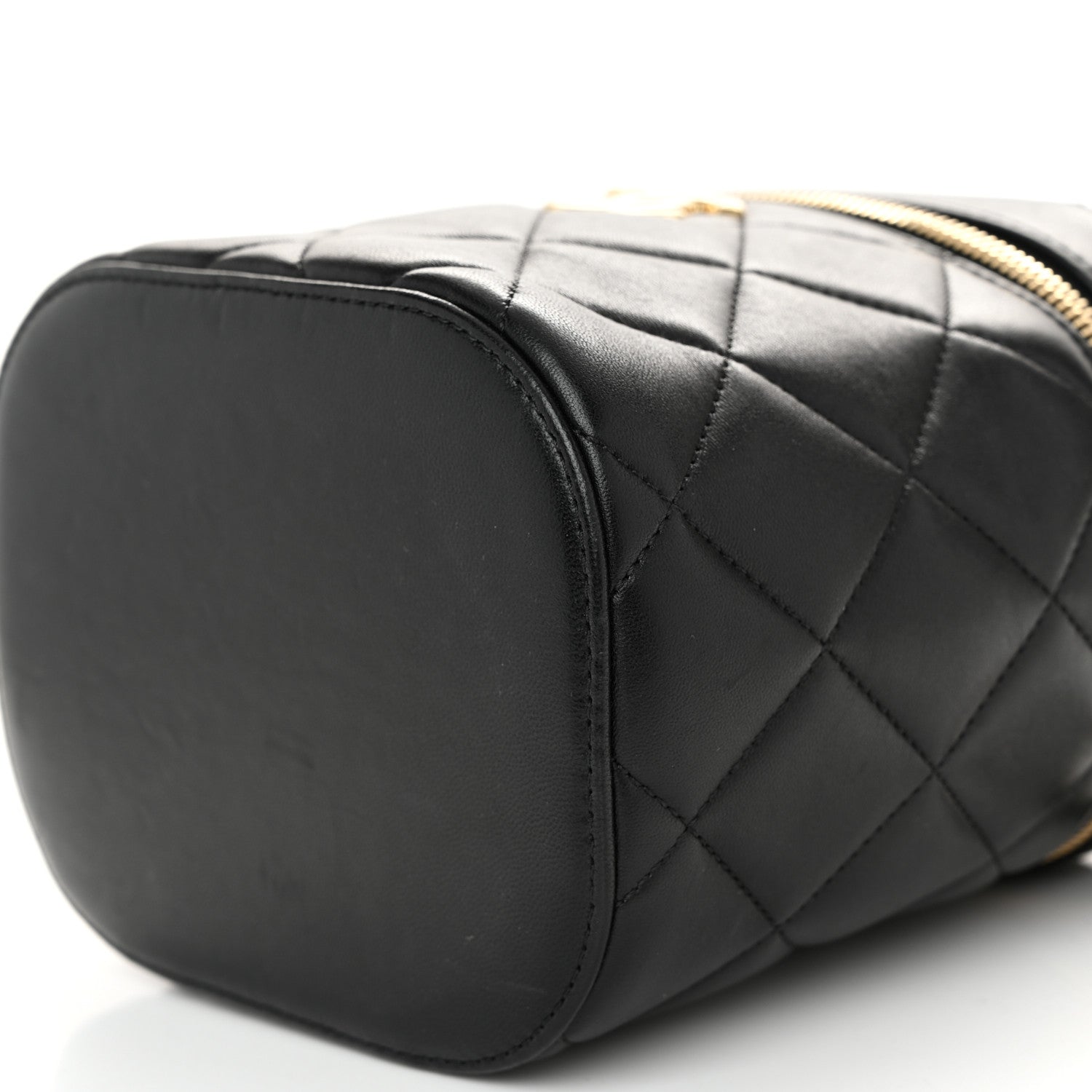 Chanel Lambskin Quilted Trendy Vanity Case Black 10 of 10