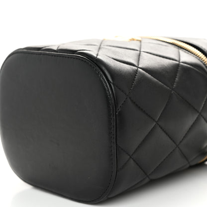 Chanel Lambskin Quilted Trendy Vanity Case Black 10 of 10