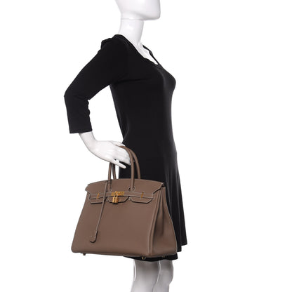 Hermes Togo Birkin 35 Etoupe 2 of 11