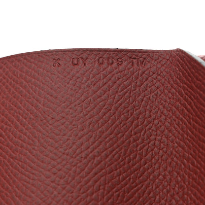 Hermes Epsom Calvi Duo Card Case Rouge H 7 of 8