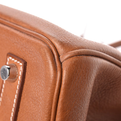 Hermes Natural Barenia Faubourg Birkin 35 Fauve 38 of 45