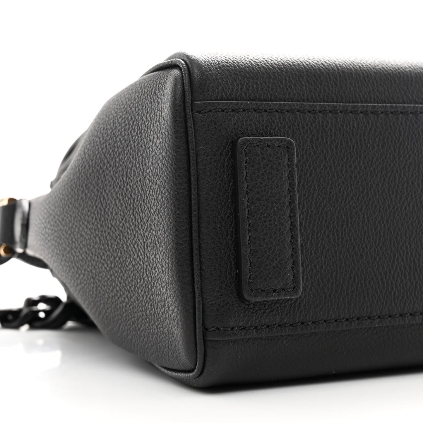 Grained Calfskin Small La Medusa Top Handle Bag Black