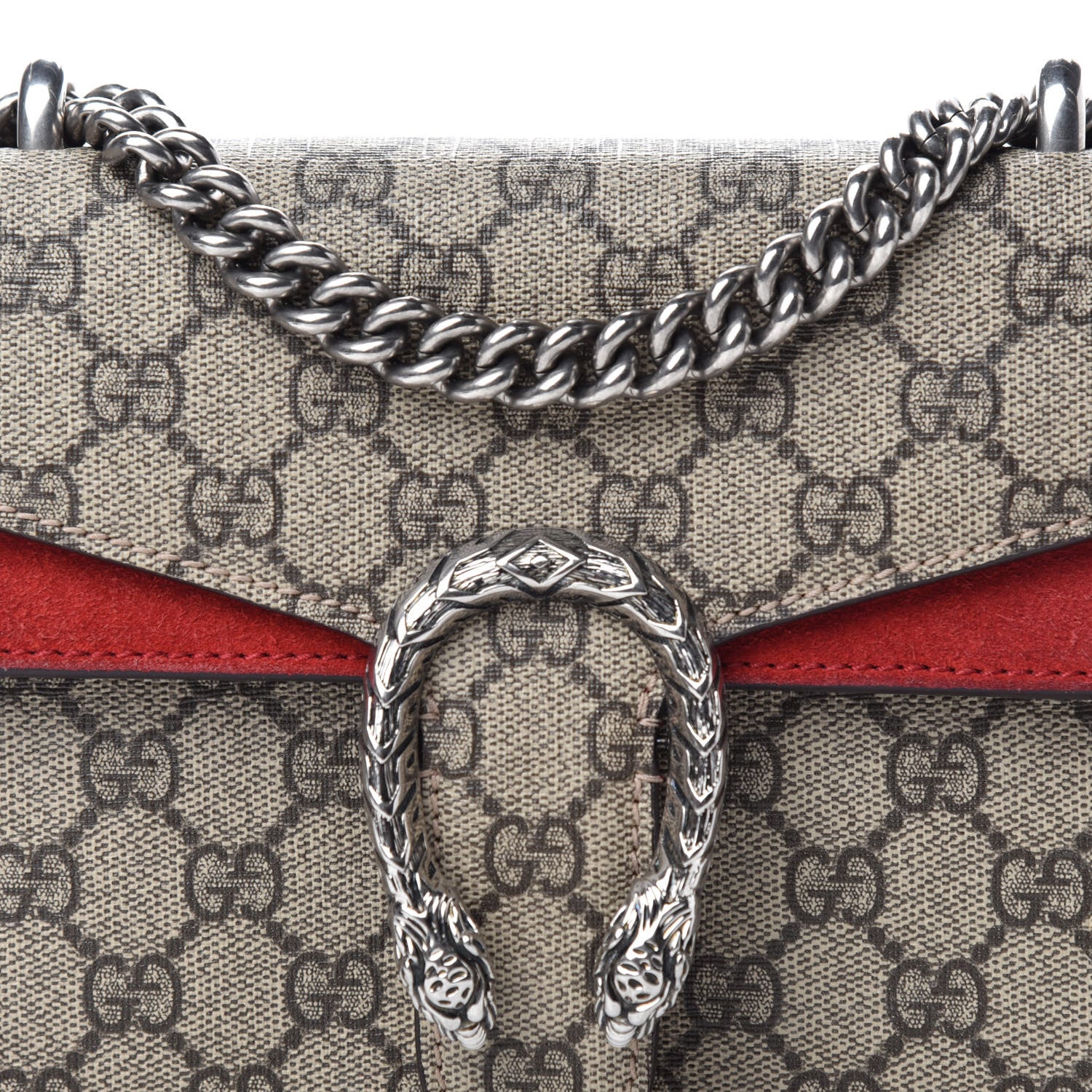 Gucci GG Supreme Monogram Mini Dionysus Shoulder Bag Hibiscus Red 11 of 11