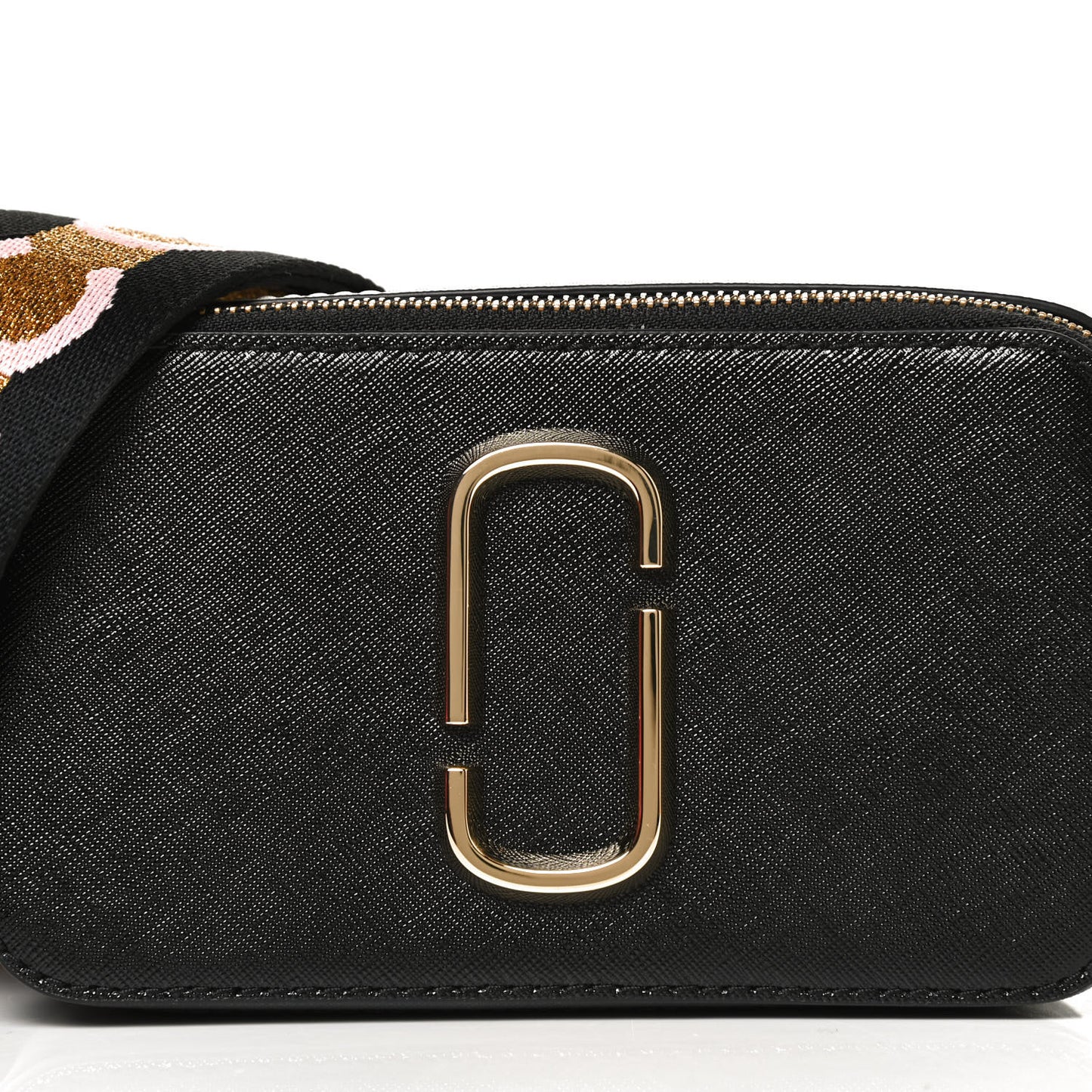 Saffiano Small Snapshot Camera Bag Black