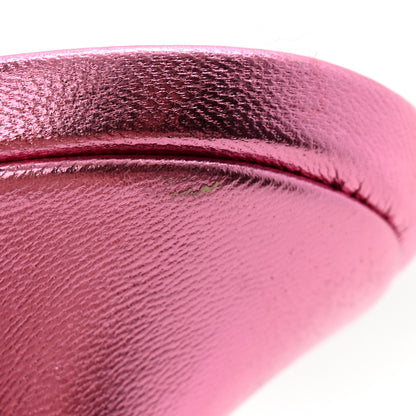 Christian Louboutin Metallic Calfskin Simply Me 70 Slide Sandals 41 Pink 9 of 12