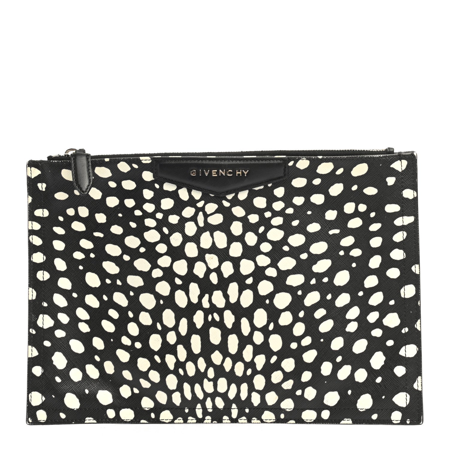 Givenchy Coated Canvas Pouch Black White 1 of 10