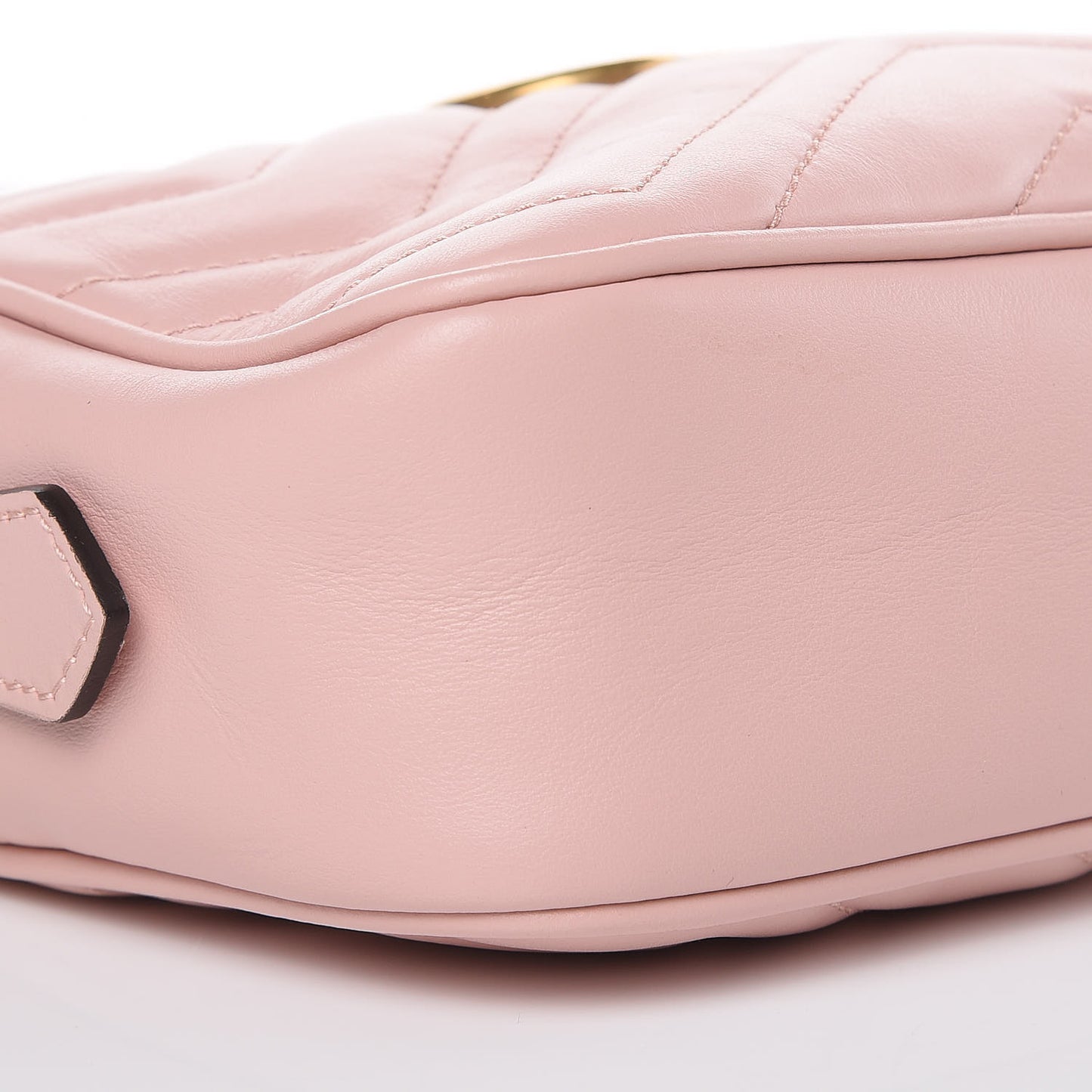 Calfskin Matelasse Mini GG Marmont Chain Shoulder Bag Perfect Pink