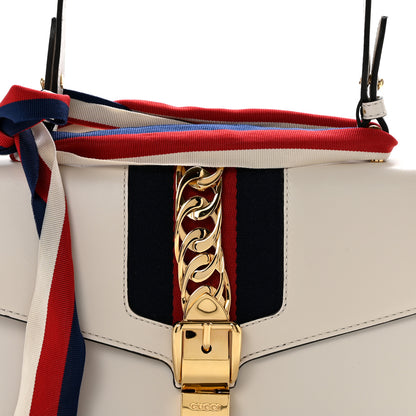 Gucci Calfskin Small Sylvie Shoulder Bag Off White 8 of 12