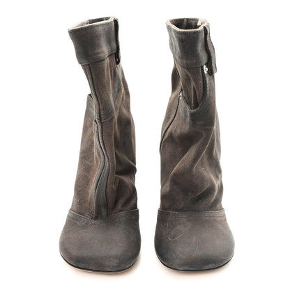 Loewe Waxed Suede Toy Ankle Boots 40 Brown 3 of 8