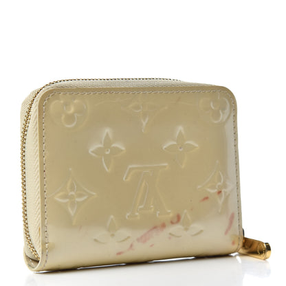 Louis Vuitton Vernis Zippy Coin Purse Blanc Corail 3 of 6