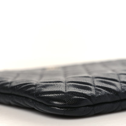 Chanel Caviar Quilted Large Cosmetic Case Black 8 of 9