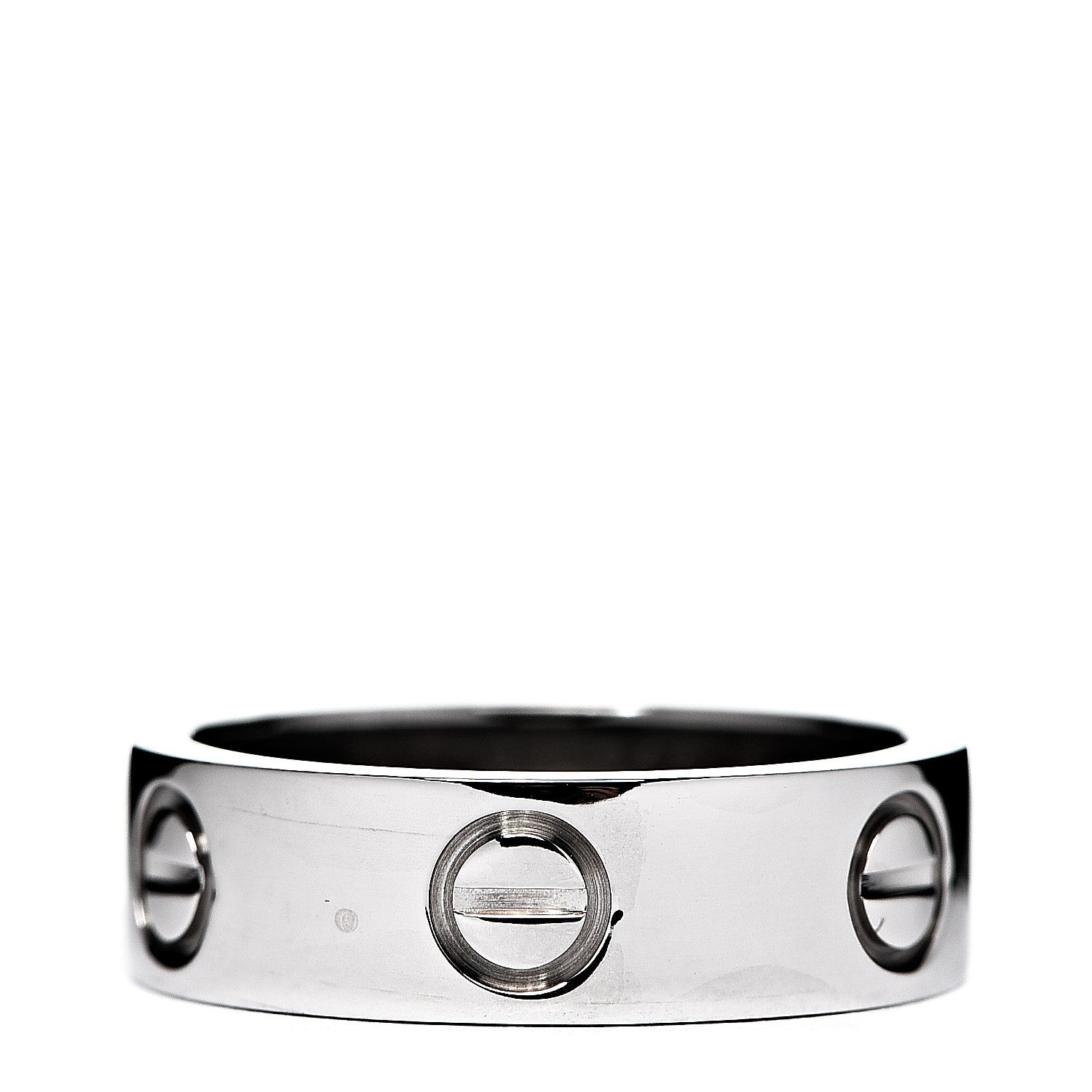 Cartier 18K White Gold 5.5mm LOVE Ring 50 5.25 2 of 3