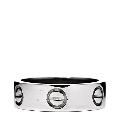 Cartier 18K White Gold 5.5mm LOVE Ring 50 5.25 2 of 3