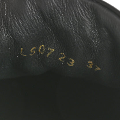 Christian Dior Calfskin Suede Logo Sneakers 37 Black 9 of 10