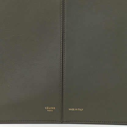 Celine Calfskin Small Tri-Fold Shoulder Bag Dark Green 7 of 9
